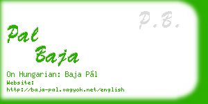 pal baja business card